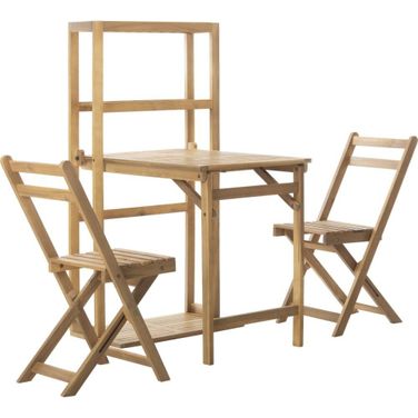 Griffen Natural Balcony Dining Cabinet Set