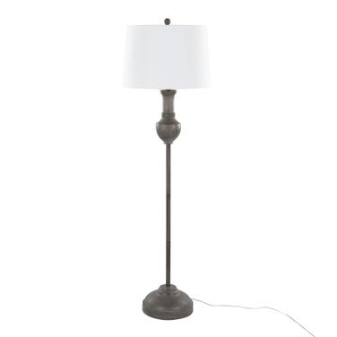Griffin 61 Inch Polyresin Floor Lamp In White
