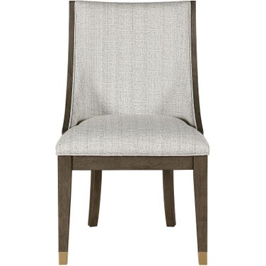Griffin Arm Chair Set of 2 In Brown and Beige