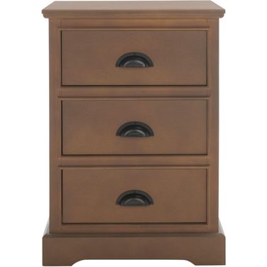 Griffin Washed Natural Pine 3-Drawer Side Table