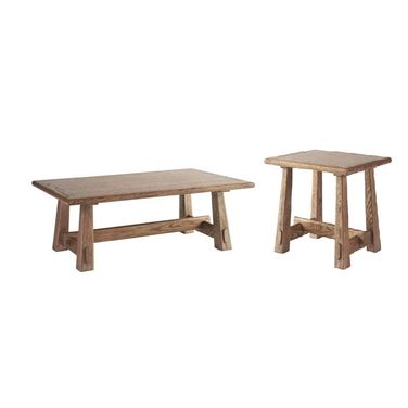 Griffith Park Rectangular Occasional Table Set In Sienna