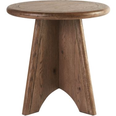 Griffith Park Round Side Table In Sienna