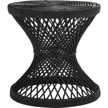 Grimson Black Small Bowed Accent Table