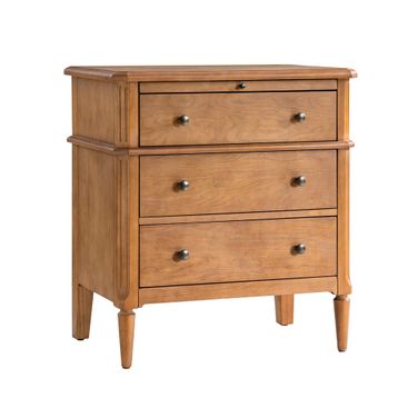 Griselda 3-Drawer Nightstand In Teak