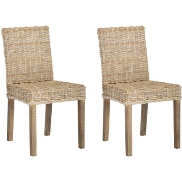 Grove Unfinished Rattan Side Chair Set of 2