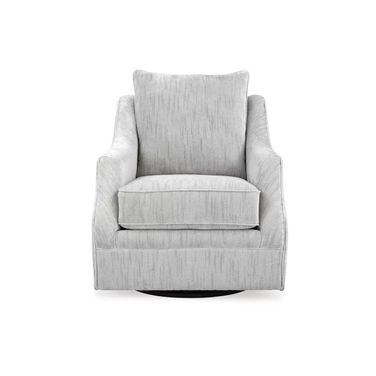 Gubbins Swivel Accent Chair In Gray
