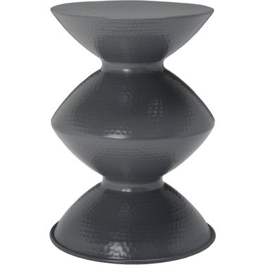 Guildsman Metal Table Stool in Dark Grey