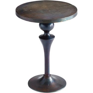 Gully Bronze and Blue Side Table