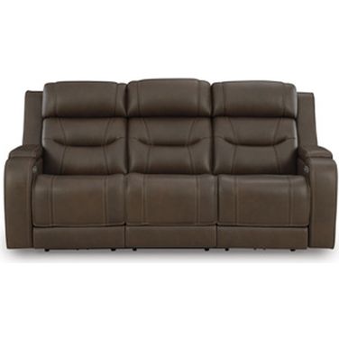 Guru Power Reclining Sofa with Audio Seating In Brown
