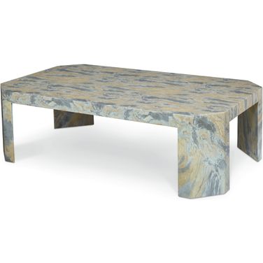 Gustav Outdoor Cocktail Table In Gray and Tan