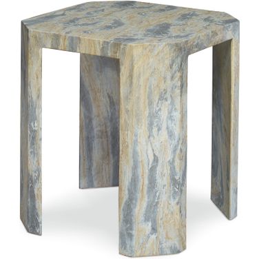 Gustav Spot Side Table In Gray and Tan