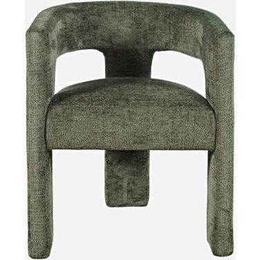 Gwen Upholstered Sculpture Armchair In Forest