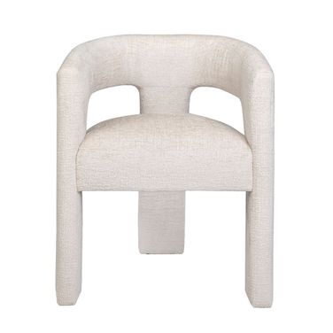 Gwen Upholstered Sculpture Armchair In Natural