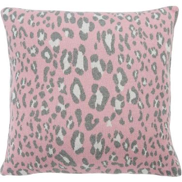 Gwynn Leopard Pillow in Pink and Black