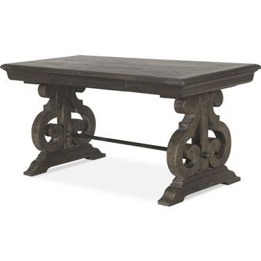Bellamy Deep Weathered Pine Writing Desk