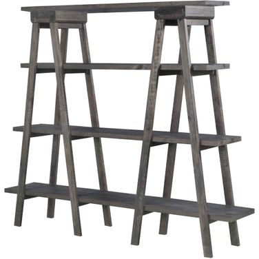 Sutton Place Weathered Charcoal Bookshelf