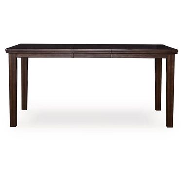 Haddigan Counter Height Dining Extension Table In Dark Brown