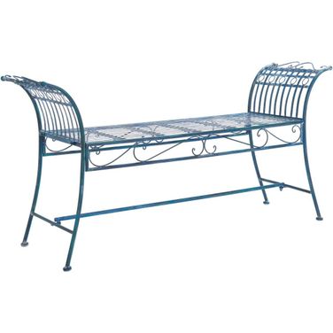 Hadley Bench in Antique Blue