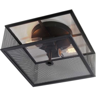 Hagan Black Flush Mount Light