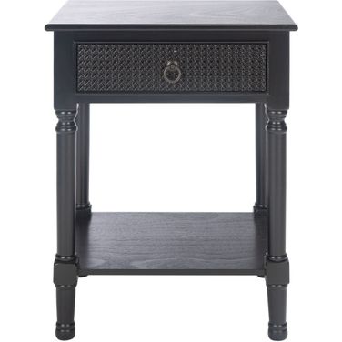 Haines 1 Drawer Accent Table in Black