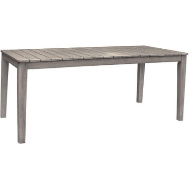 Haiti Patio Outdoor Dining Table in Grey Acacia Wood