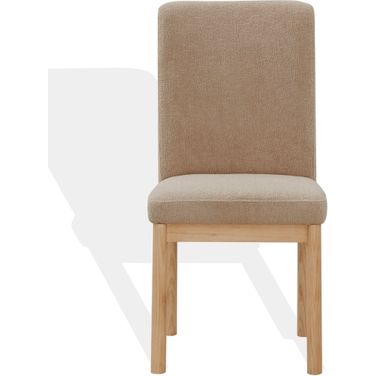 Halcy Boucle Dining Chair In Oatmeal and Natural