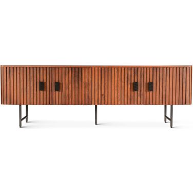 Halden 67 Inch Plasma Cabinet In Pecan Brown