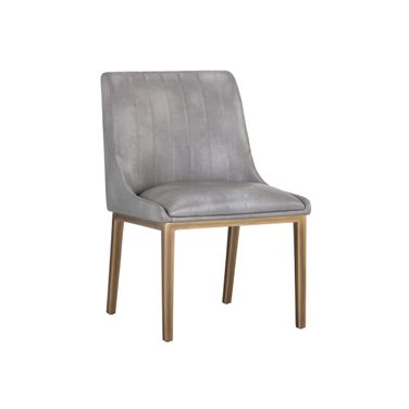 Halden Dining Chair Set of 2 In Bravo Metal