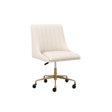 Halden Office Chair In Beige Linen