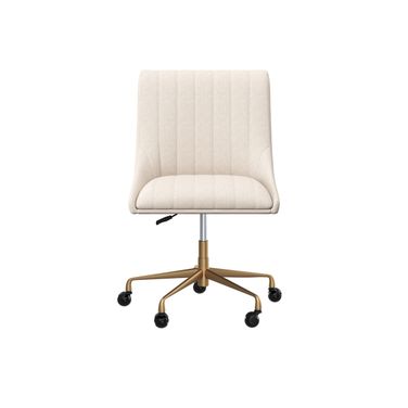 Halden Office Chair In Beige Linen