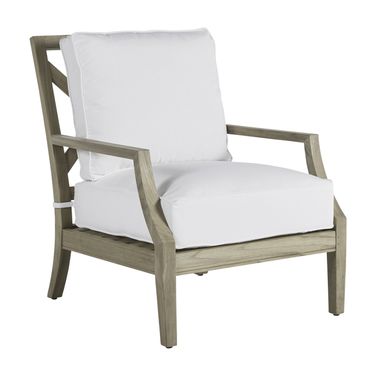 Haley Teak Lounge Chair In Bali Pearl