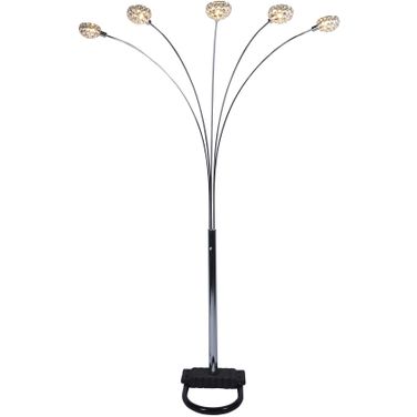 Half Moon Floor Lamp In Chrome