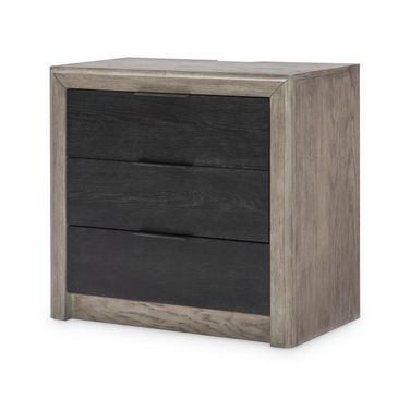 Halifax 3 Drawer Nightstand In Flax and Java
