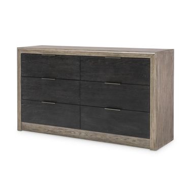 Halifax 6 Drawer Dresser In Flax and Java