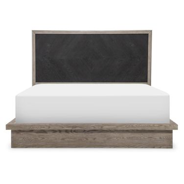 Halifax Complete California King Panel Bed In Flax and Java