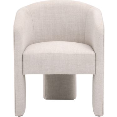 Hall Arm Chair In Bisque French Linen