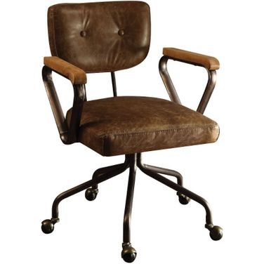 Hallie Vintage Whiskey Leather Executive Office Chair