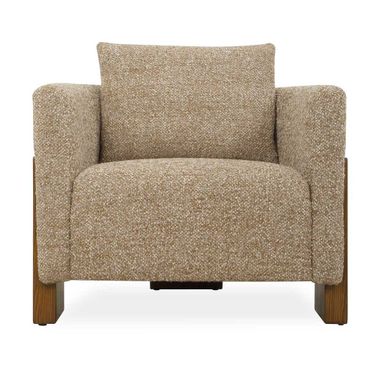 Halligan Upholstered Accent Chair In Brown