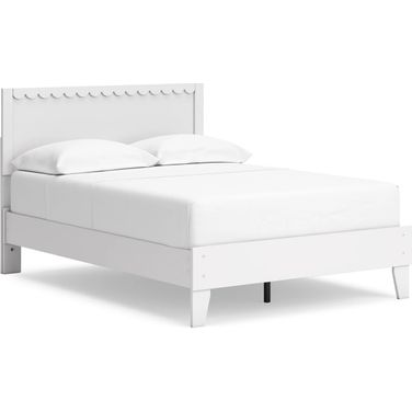 Hallityn Full Panel Platform Bed In White