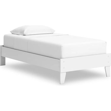 Hallityn Twin Platform Bed In White