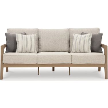 Hallow Creek Driftwood Outdoor Sofa With Cushion