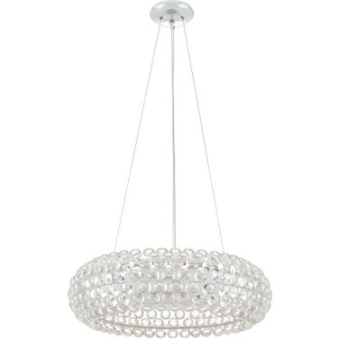 Halo Clear 25 Inch Pendant Chandelier