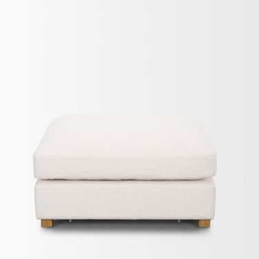 Halston Large Ottoman In Cream