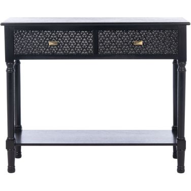 Halton 2Drw Console Table in Black