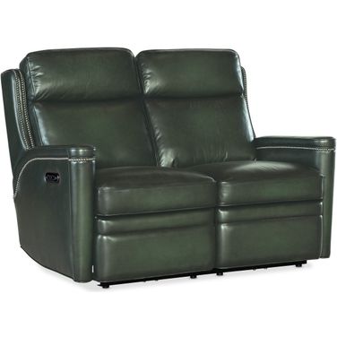 Hamilton Power Loveseat with Power Headrest In Green