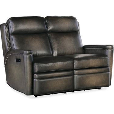 Hamilton Power Loveseat with Power Headrest In Grey