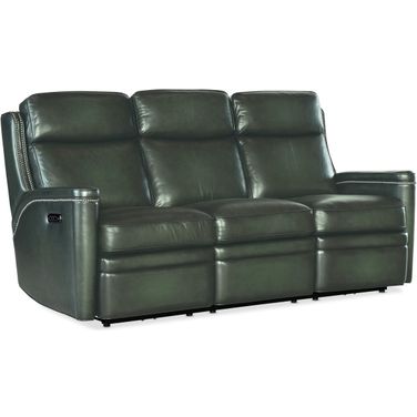 Hamilton Power Sofa with Power Headrest In Green