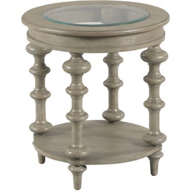 Hamilton Round End Table In Timberwolf