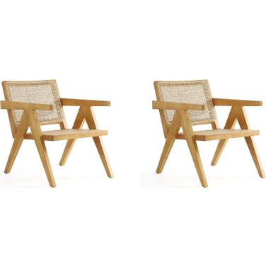 Hamlet Accent Chair In Nature Cane Set of 2