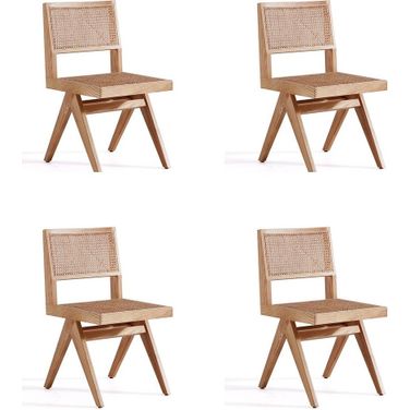 Hamlet Dining Chair In Nature Cane Set of 4